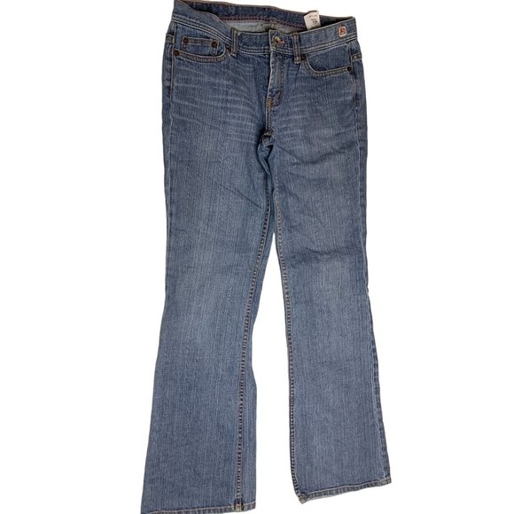 X2 Denim Labratory Womens Size 10 Flare leg Jeans Light Wash - Picture 2 of 5
